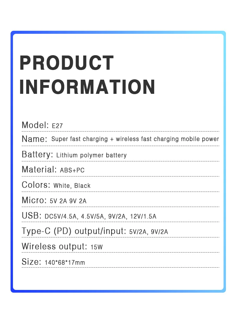 best portable charger 40w Super Fast Charging Large Capacity 20000 mAh 15W Wireless Charging Two-way Fast Charging Digital Display External Battery pocket power bank