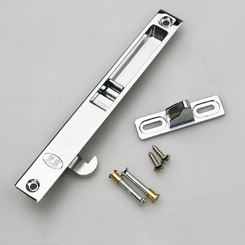 Door Hasps Single-sided Hook Lock Aluminum Alloy Door And Window Latch Hook Sliding Hook Sliding Door Lock afbeelding