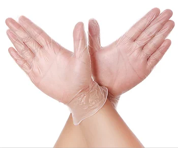 

100PCS Disposable Oil Proof Labor Protection Glove PVC Food Grade Fingerprint Touch Screen Work Gloves