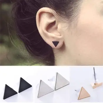 

Punk Simple Triangle Ear Stud Earrings Party Prom Fashion Jewelry Lady Gift Earrings For Women