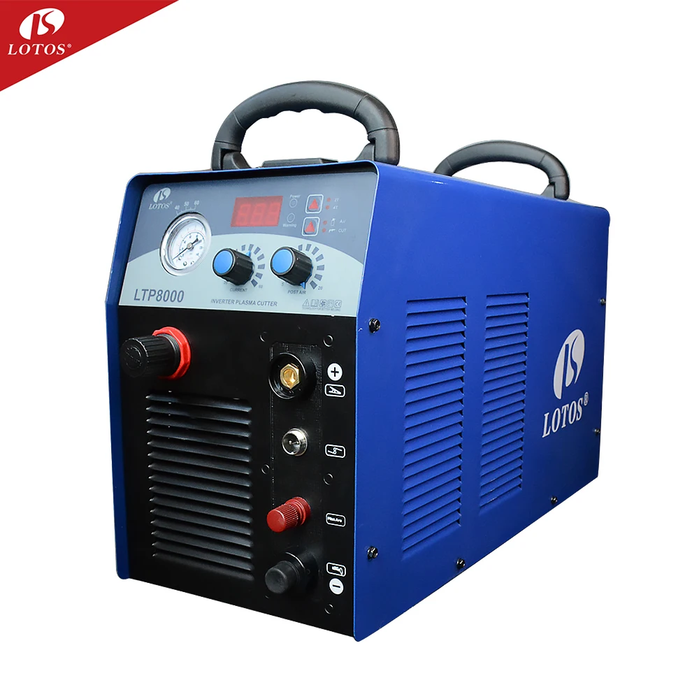 Lotos ltp8000 80a portable plasma cutter cut60/80 220v 25 30mm aluminum