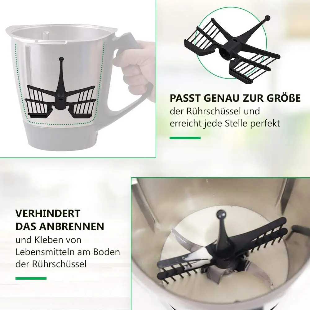 Butterfly Whisk for Vorwerk TM5 TM6 TM7 TM31 Food Processor Mixing Stirring Attachment Whipping Beater Parts