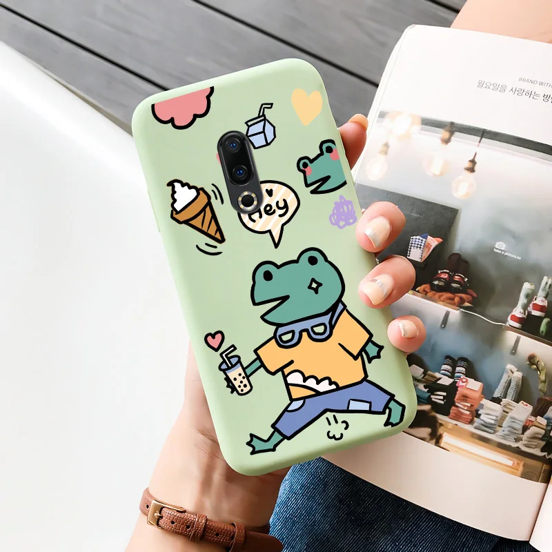 cases for meizu belt TPU Shell Black Soft For Meizu 16 Case Personality Tide Shell For Meizu 16 Plus Case Cartoon Cute Trend Shell For Meizu 16 Case meizu phone case with stones craft Cases For Meizu