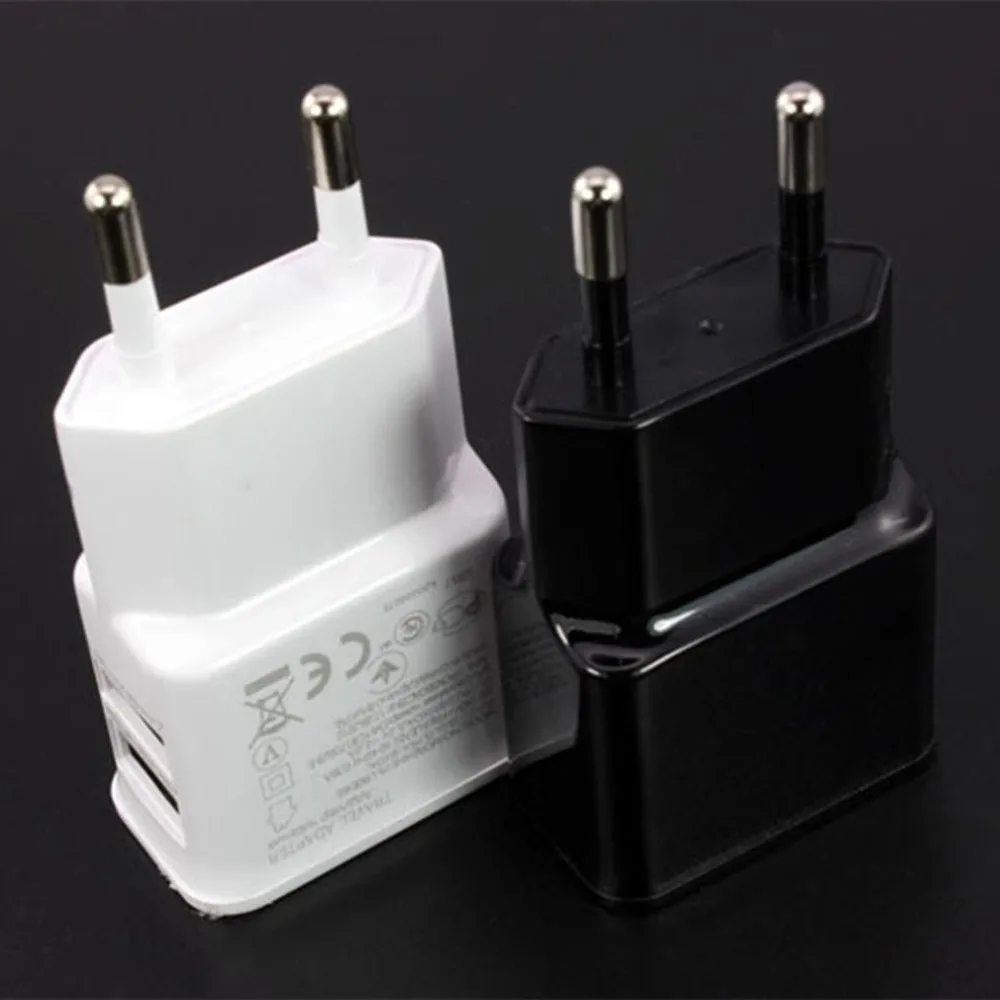 

EU plug 5V 2A Dual USB Universal Mobile Phone Chargers Travel Power Charger Adapter Plug Charger for iPhone for Android