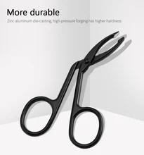 Codo de acero inoxidable alicates pinzas Clip para ceja profesional desplume cejas Clip para ceja herramienta de maquillaje de belleza TSLM1