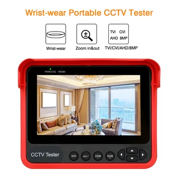 

Wrist-wear Portable CCTV Tester V70 Zoom in& Zoom out Multiple Interface Rechargeable Battery Camera Tester Monitor