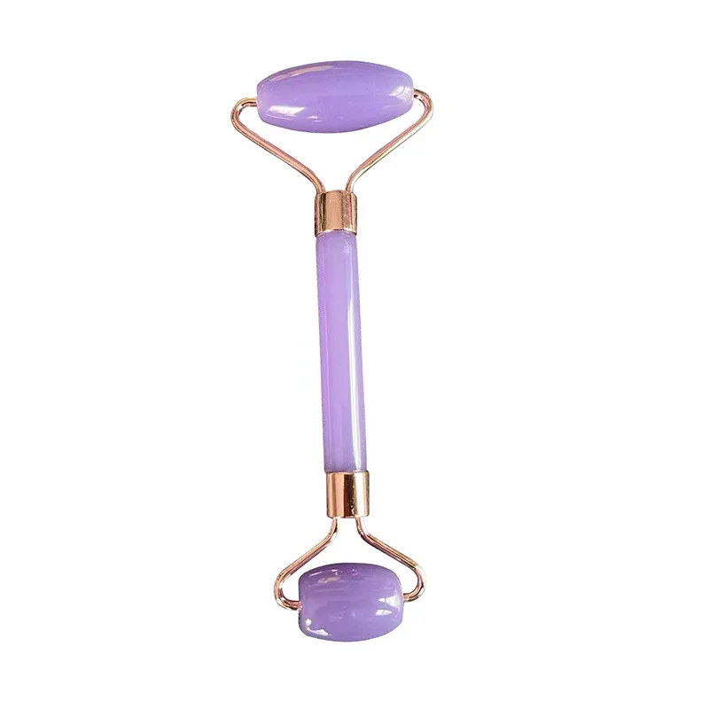 

Rock Quartz Crystal Facial Roller Gua Sha Massage Tools for Body Relaxtion Health Care Beauty Gift Set