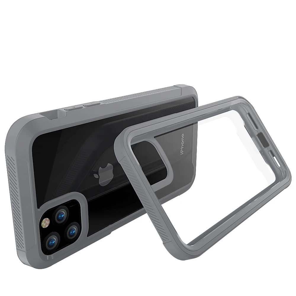 Военный амортизирующий чехол для iPhone 11 Pro XS Max XR X 6 6S 7 8 Plus, прозрачный ультратонкий защитный чехол из поликарбоната+ ТПУ