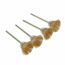 Латунная проволочная щетка сверлильный стаканчик Т-образная прямая угловая шлифовальная машина электрическая дрель гравер дерустирование