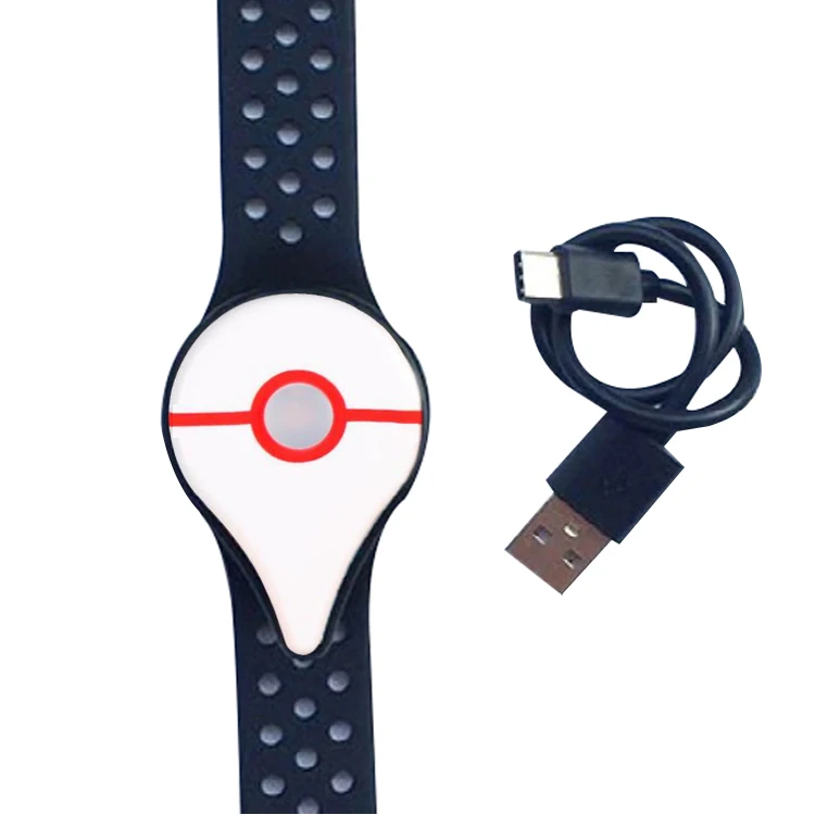 Rechargeable Square Bracelet Wristband New Auto Catch Bracelet for Pokemon Go Plus Bluetooth for Android IOS 