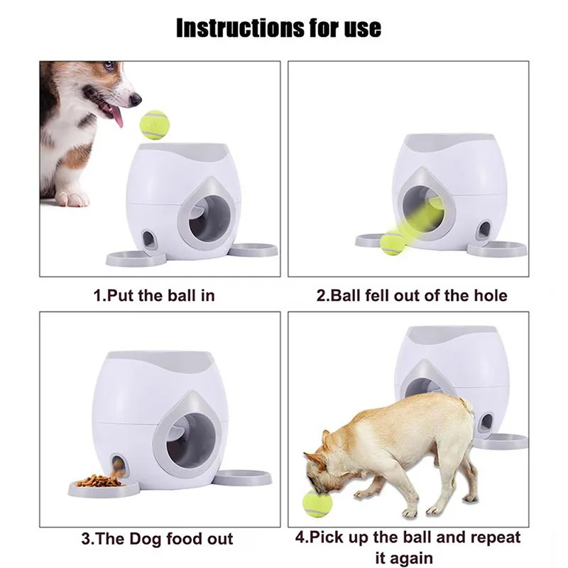 Для домашнего животного теннисный мяч автоматическая метательная машина и дозатор еды, собака награда игра игрушка дозатор корма головоломка