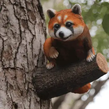 

Outdoor Simulation Animal Raccoon Resin Accessories Tree Pendant Courtyard Garden Figurines Crafts Landscape Villa Decoration