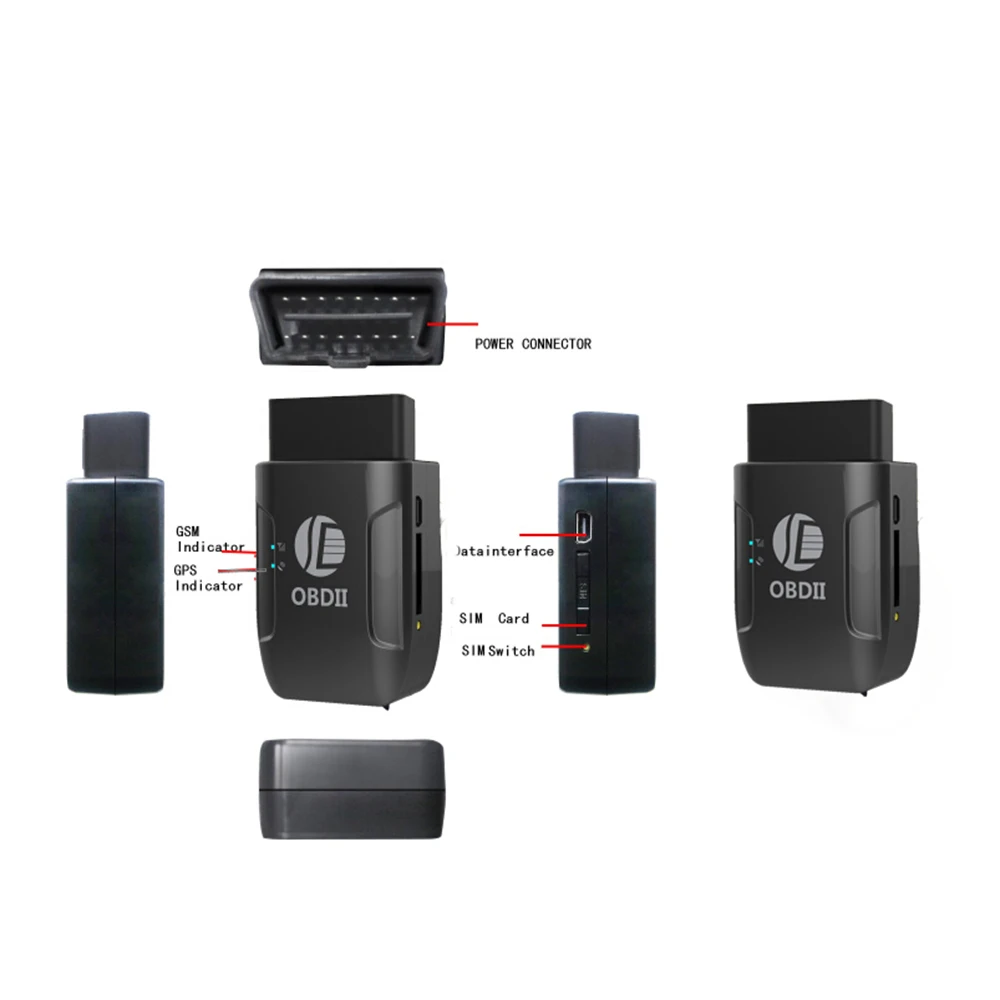  Vehemo TK206 OBDII Batterie GPS Locator GPS Tracking Device Locator Unterstützt 16 Lanuages Remote 