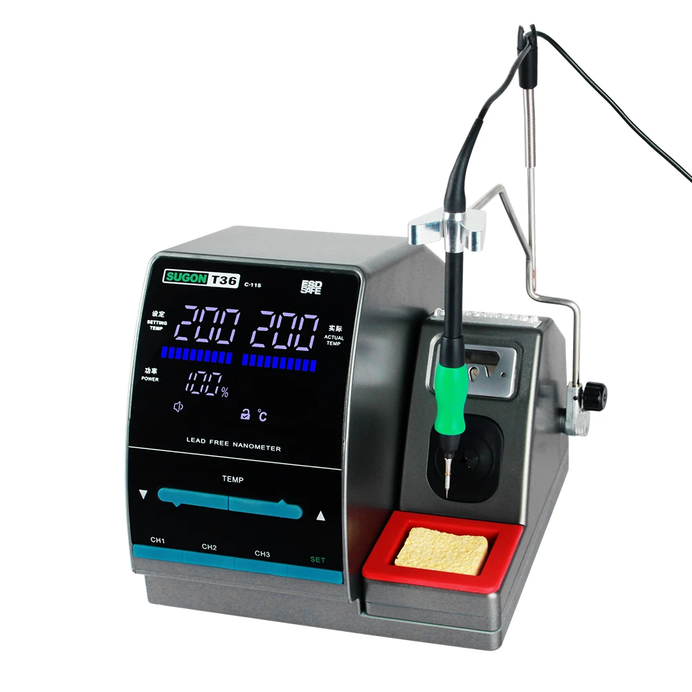 hot air station SUGON T36 Nano Soldering Station 1S Rapid Heating With JBC Soldering Tip For Integrated Circuit Component Welding Repair best soldering station