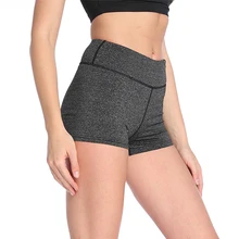 Женская высокая талия Йога шорты контроль животика тренировка Бег Йога спортивные шорты с карманом спортивные