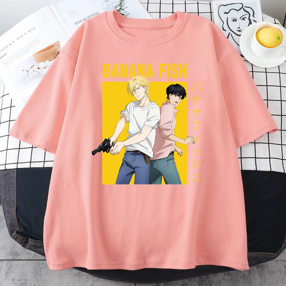 Banana Fish Ash Lynx Anime Printed Woman T Shirt 2021 Summer Tee Shirt Harajuku Cotton T Shirts Hip Hop Loose Women New T-ShirtsBanana Fish Ash Lynx Anime Printed Woman T Shirt 2021 Summer Tee Shirt Harajuku Cotton T Shirts Hip Hop Loose Women New T-Shirts cheap graphic tees