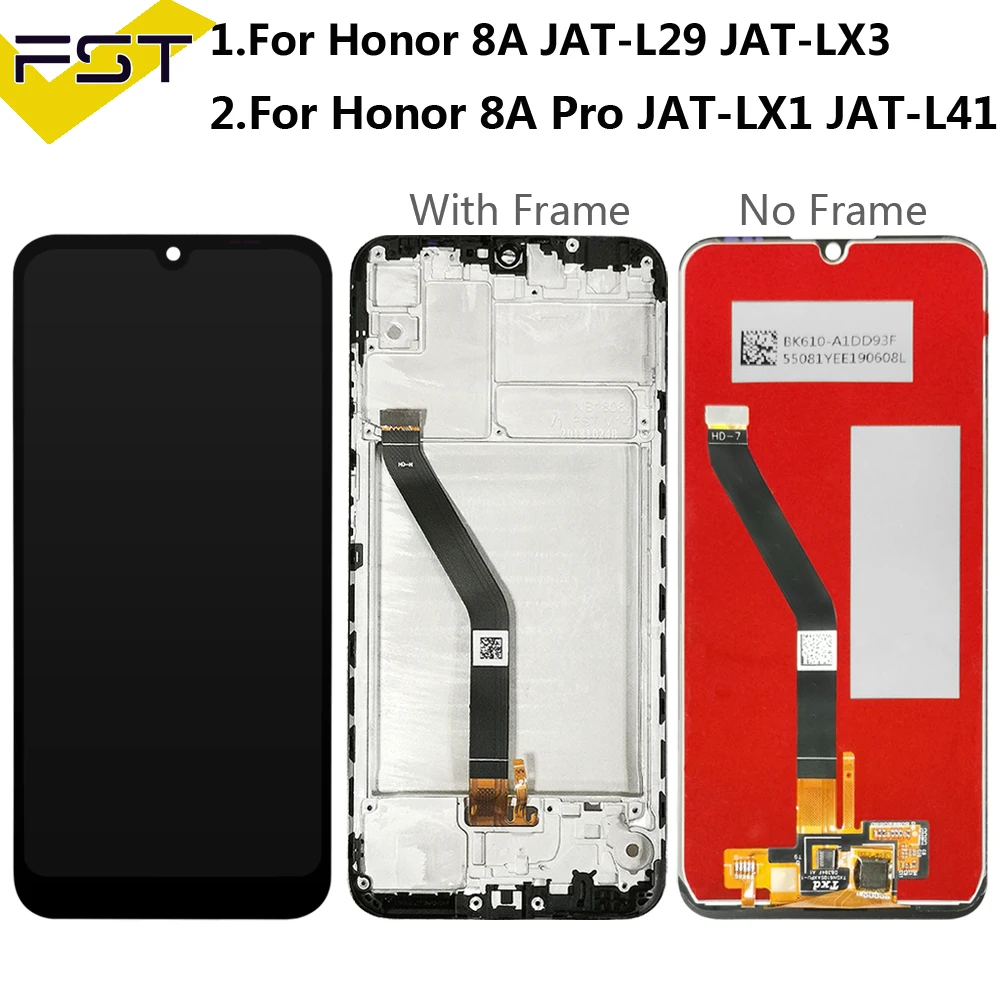 Originale 6.09 "Display Per Huawei Honor 8A Display Lcd Jat-L29 Touch Screen Digitizer Jat-L09 L41 Lx1 Per Huawei 8A Jat-L29