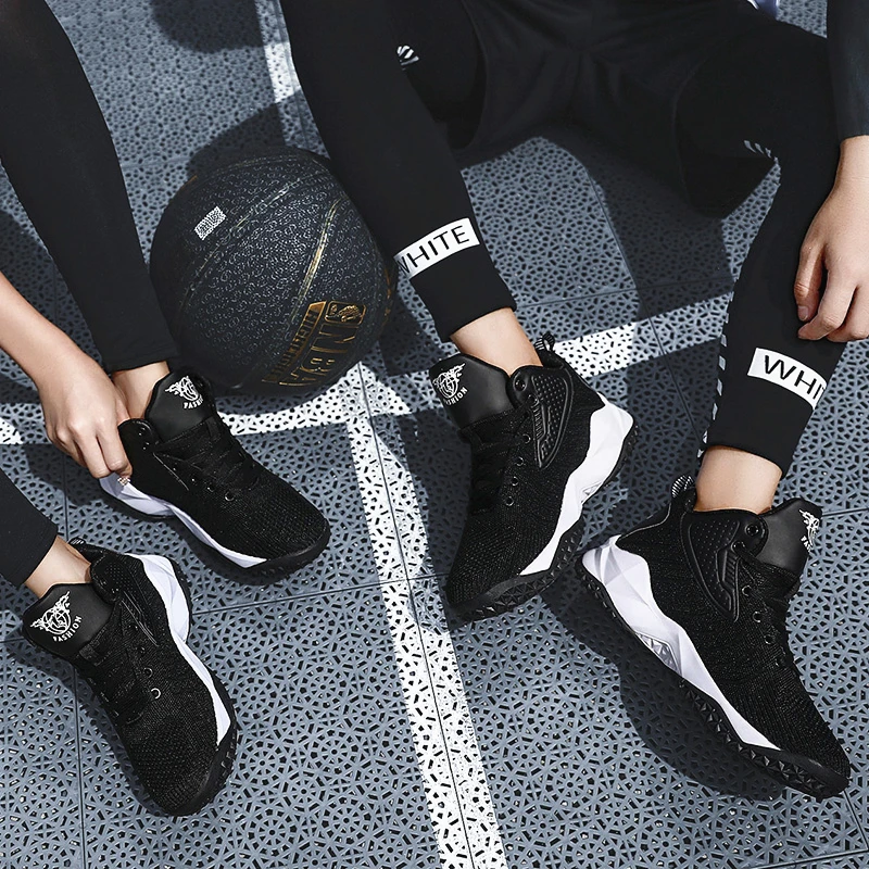 Баскетбольная обувь для мужчин Jordan Air Cushion баскетбольные кроссовки с высоким берцем Противоударная парная обувь Нескользящая Jordan Basket обувь