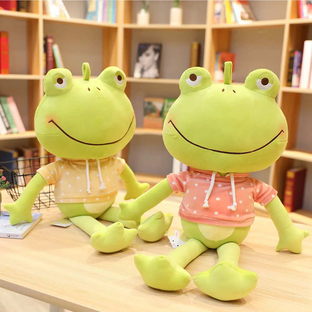Новинка, 1 шт., 65/90 см настоящие лягушки Кукла Kawaii плюшевая игрушка подушка морских животных кукла творческий подарок