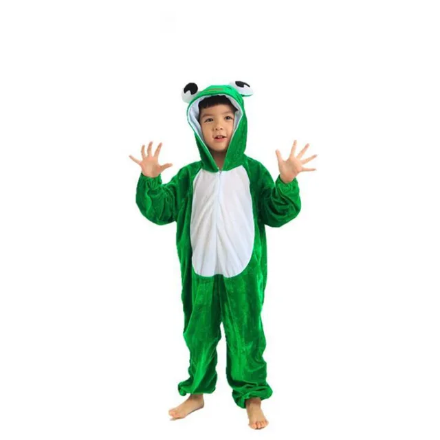 Kigurumis Animals Kids Anime Cosplay Costume Funny Suit School Party Student Play Games Onesies Performance Dinosaur Tiger Fancy frog