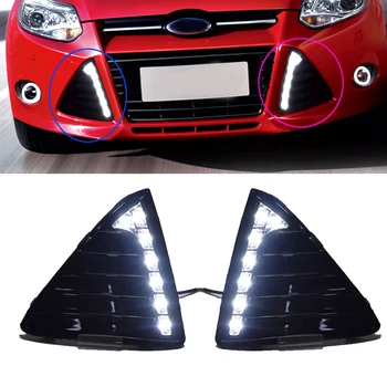 

Magic ColorM 2PCS Car Led Daytime Running Light Auto Driving Daylight 12V Waterproof Fog Lamp For Ford Focus 3 2011-2013 DRL