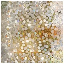 Стеклянная пленка нестандартного размера, статическая пленка для украшения дома, для ванной, кухни, круг, просвечивающий, личная защита, прочная, 60 см x 100 см