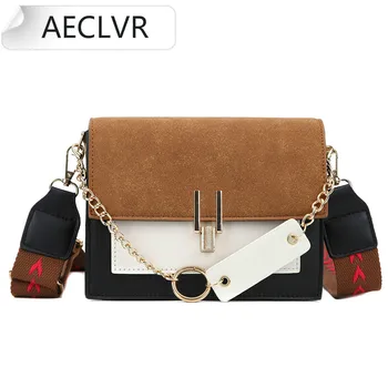 

2020 New Mini Handbags Women Fashion Ins Ultra Fire Retro Wide Shoulder Strap Messenger Bag Purse Simple Style Crossbody Bags