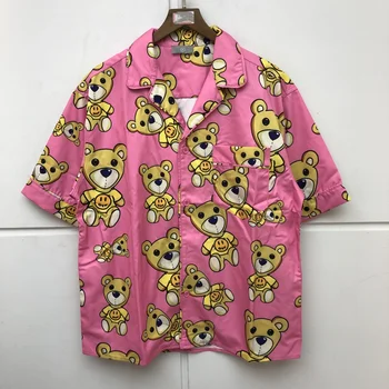 

DREW Justin Bieber Shirt Men Women 1:1 High Quality Drew House Fashion Top Tees Pink Bear Shirts