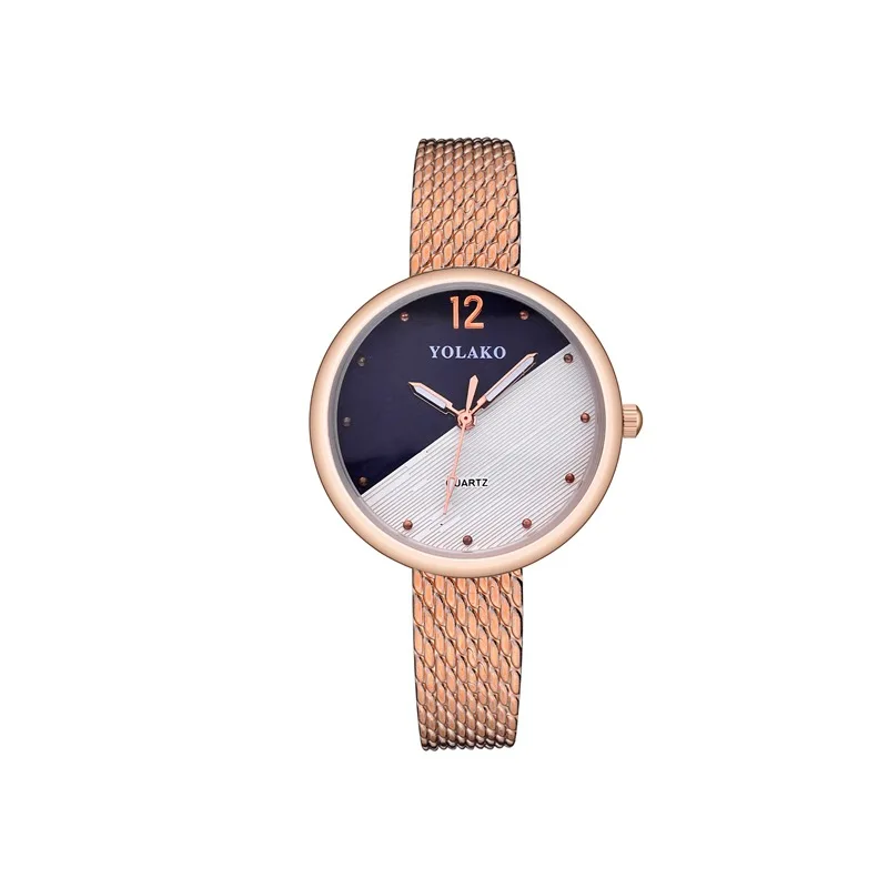 

Fashion Simple College Style Student Thin Drawstring Leather Belt Quartz Watch Cool Joint Matching Color Pattern Watch Women's
