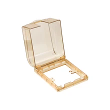 Uxcell всепогодный выход крышка в использовании штепсельная розетка протектор для внутреннего использования s 98x110x55 мм Tawny