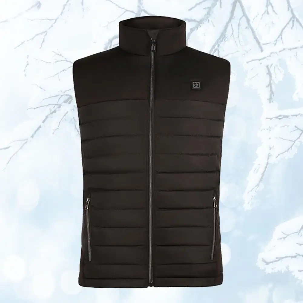 

Men Women USB Heating Vest Electric Heated Waistcoat Eiderdown Jacket 8 Heating Pads Winter Warmer Coat For Outdoor Camping