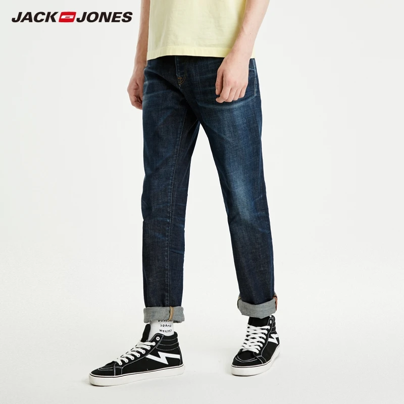 JackJones мужские новые модные прямые хлопковые джинсы мужская одежда | 219132529|Джинсы|