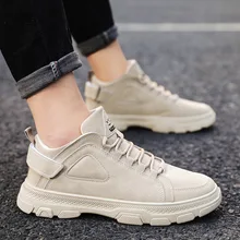 Новинка; сезон осень-зима; мужские кроссовки; ботильоны; мужская обувь с высоким берцем; рабочая обувь; мужские ботинки в британском ретро-стиле; мужские ботинки; I4-83