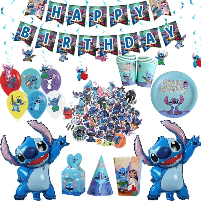 Stitch Disney Birthday Party Decorations  Lilo Stitch Birthday Party  Decorations - Disposable Party Tableware - Aliexpress