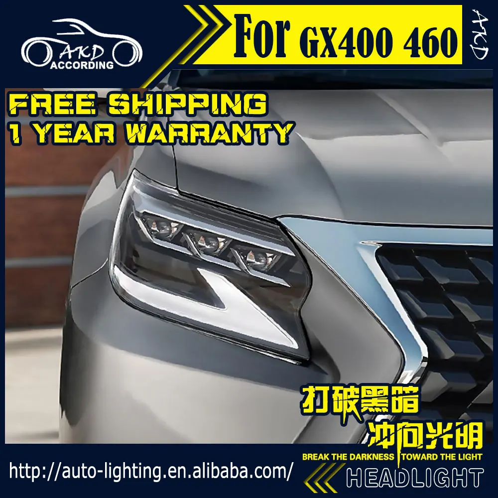 AKD Car Styling Head Lamp for Lexus GX400 Headlights 2014 2020 GX460