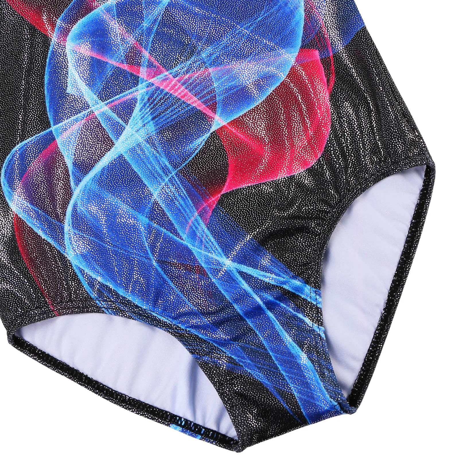 BAOHULU Girls Ballet Jumpsuit 3D Print Gymnastics Leotards for Girls Sleeveless Dancing Ballet Skirt Athletic Bodysuit