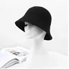2022 panama warm winter Women's Bucket hat for teens Felt wool hat for girl sautumn and winter fashion Fur Black hip hop hat cap ► Photo 2/6
