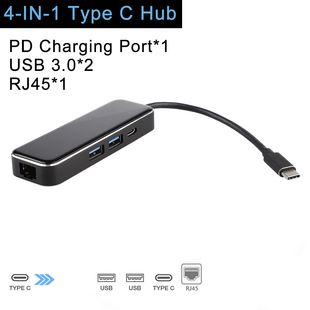 Usb-хаб для MacBook Pro Аксессуары usb-хаб C концентратор для нескольких USB 3,0 HDMI адаптер док-станция USB-C type C 3,1 разветвитель 3 порта USB C концентратор