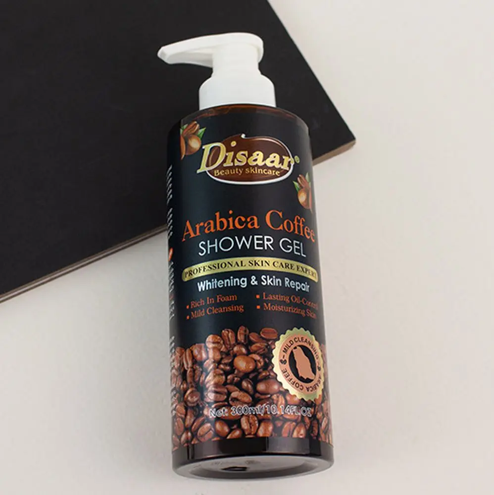 Natural Coffee Shower Gel Anti Aging Wrinkle Deep Cleaning Hydrating Moisturizing Refresh Activate Firming Smooth Skin Care300ML