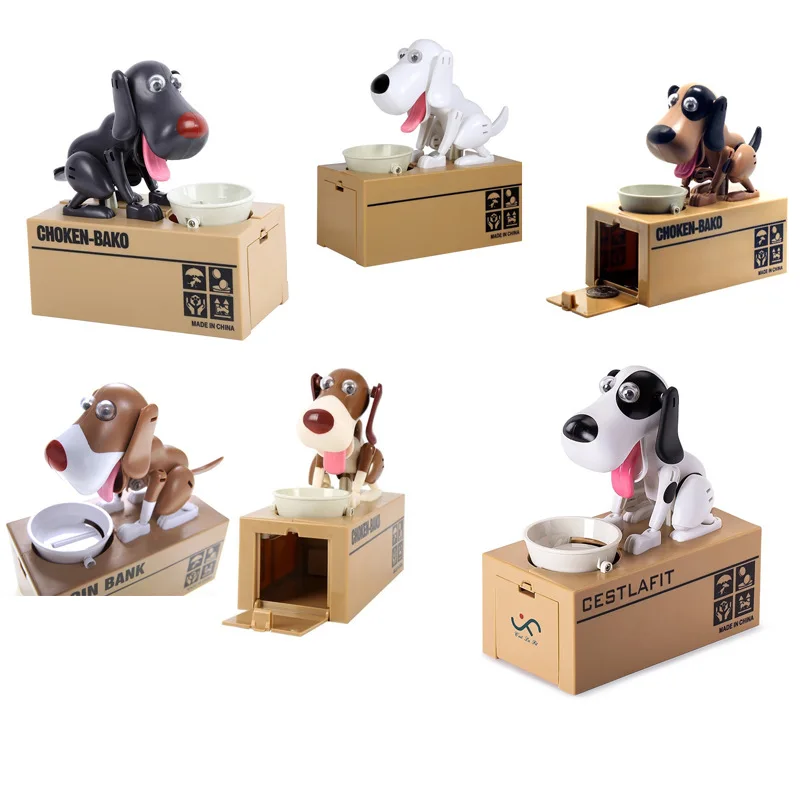 

Dog Money Saving Box Coin Bank Creative Electric Cartoon tou qian gou Miser Greedy for Money Dog Money Saving Box Money Dogs Box
