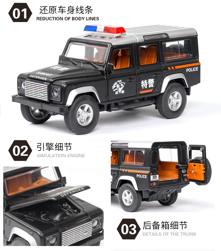 路虎卫士警车_05