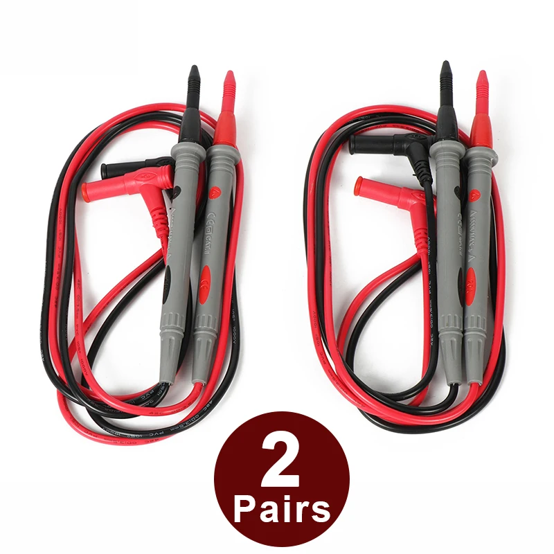 4PCS Multimeter Test Leads Probes for AC DC LCD Digital Multimeters