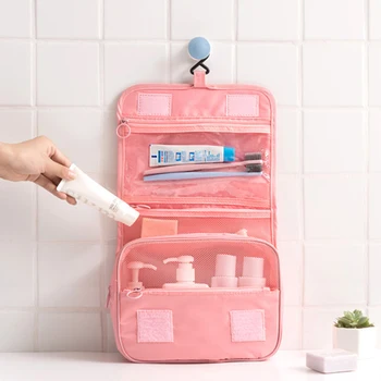 

Travel Cosmetic Bag Women Makeup Bags Toiletries Organizer Waterproof Storage Neceser Hanging Bathroom Wash Bag