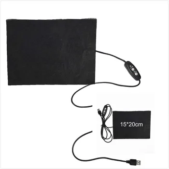 

5V Carbon Fiber Heating Pad Hand Warmer USB Heating Film Electric Winter Infrared Fever Heat Mat