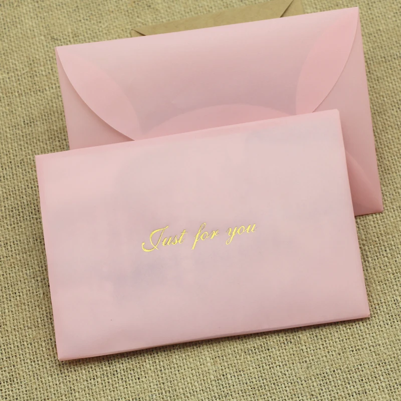 20 шт./упак. розовый ретро полу-прозрачный пакет "сделай сам" конверт серной кислоты Бумага конверт для вас печать конвертов