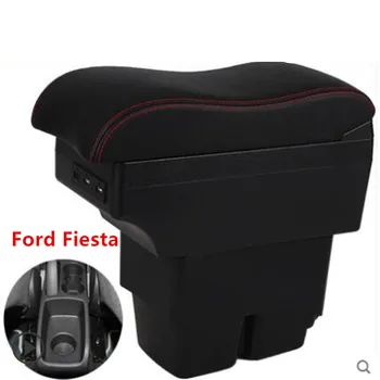 

For Ford Fiesta 2009-2017 Center Centre Console Storage Box Armrest Arm Rest Rotatable 2010 2011 2012 2013 2014 2015 2016