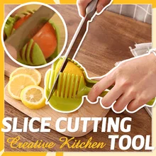 Multi-função manual de limão tomate frutas slicer criativo cortador de corte gadget liga de alumínio ferramentas de corte de fatia de cozinha