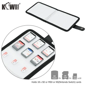 

Kiwi Portable Memory Card Pouch Storage Case Bag for 18 SD or TF or NS(Nintendo Switch) Cards for DSLR Mirrorless Camera