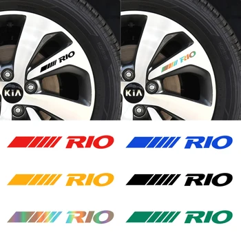 

Car Wheel Sticker Car Logo Badge Emblem sticker Decal for KIA RIO K2 K3 K5 Sorento Sportage Soul car styling accessories