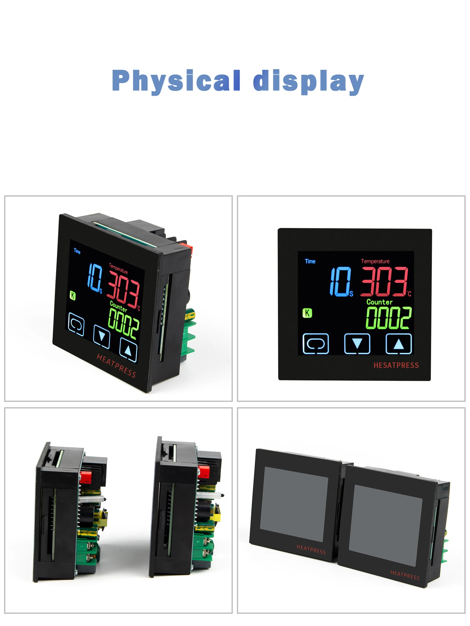 220vac ssr saída tempo contagem função heatpress painel medidor